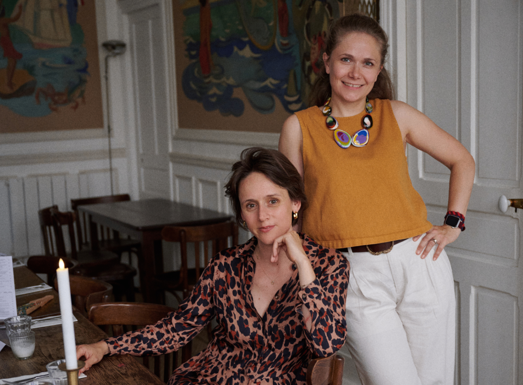 Margaux and Marine at a Tandem dinner